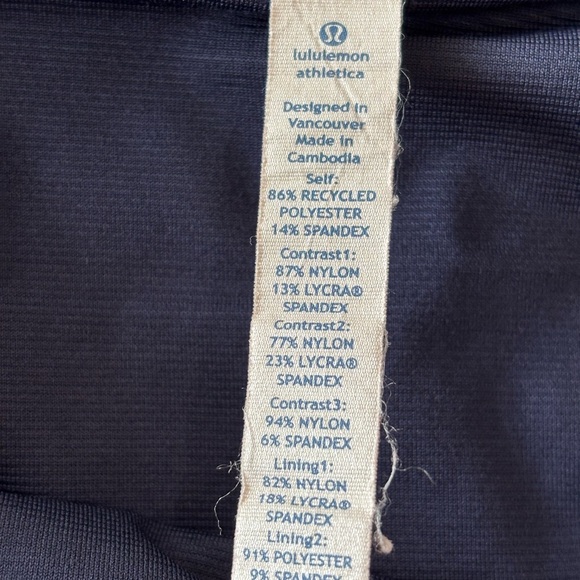 lululemon Women’s Turbo Run Shorts Lined Stretch Running Gym Performance Blue 8 - Picture 4 of 8